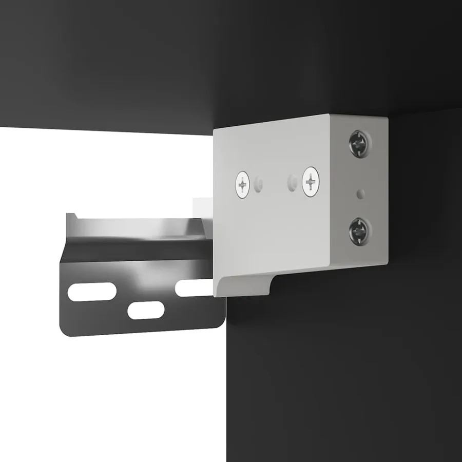 Meuble TV mural Noir 40x34,5x80 cm - 7