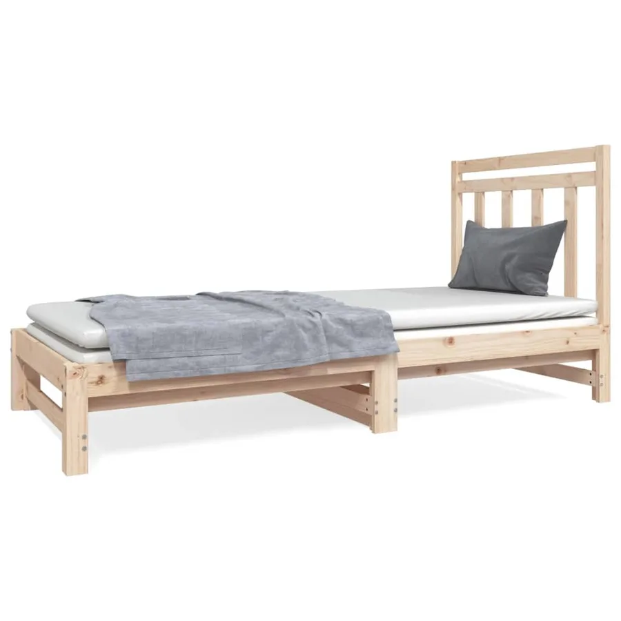 Lit coulissant sans matelas 2x(90x190) cm - 2
