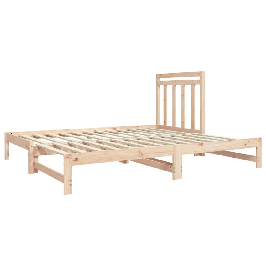 Lit coulissant sans matelas 2x(90x190) cm - 5