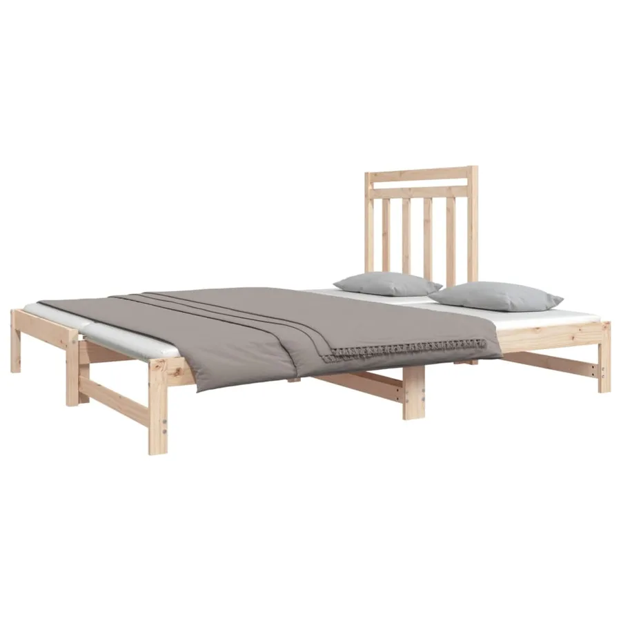 Lit coulissant sans matelas 2x(90x190) cm - 9