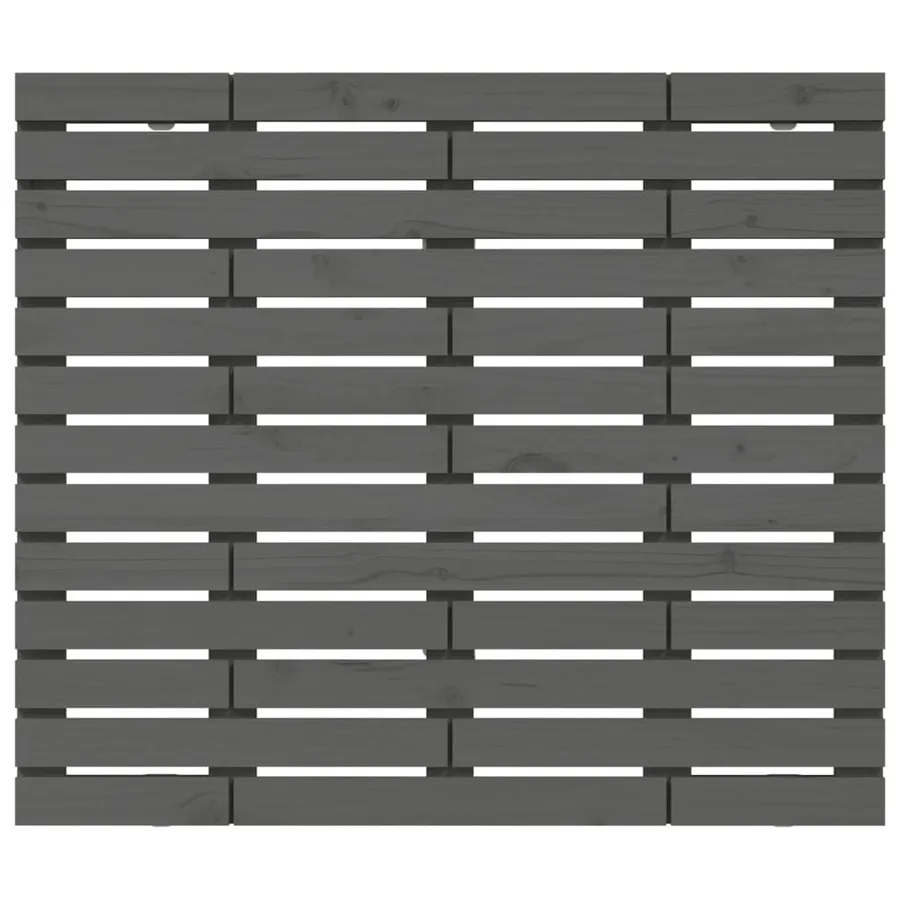 Tête de lit murale Gris 81x3x91,5 cm Bois massif de pin - 4