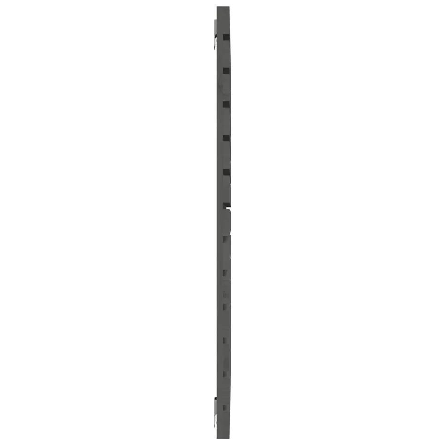 Tête de lit murale Gris 81x3x91,5 cm Bois massif de pin - 5