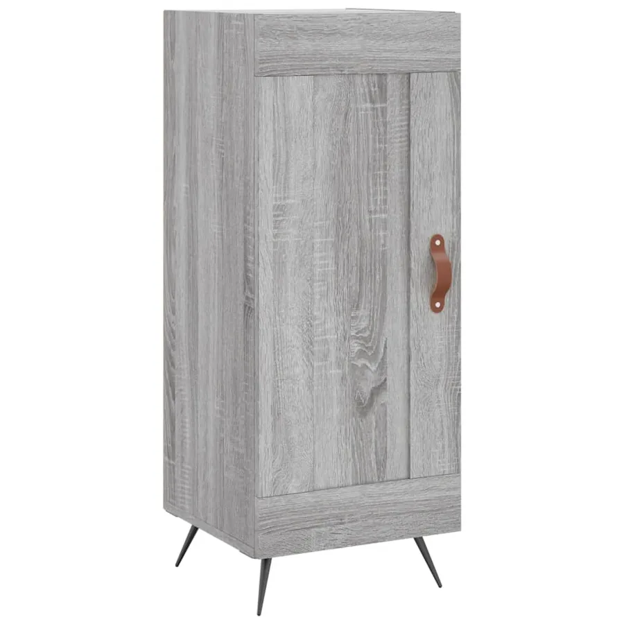 Buffet Sonoma gris 34,5x34x90 cm Bois d'ingénierie - 2