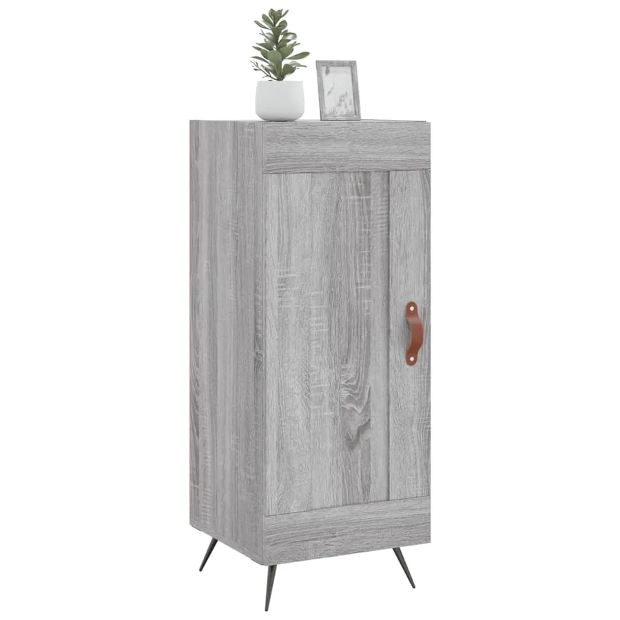 Buffet Sonoma gris 34,5x34x90 cm Bois d'ingénierie - 3
