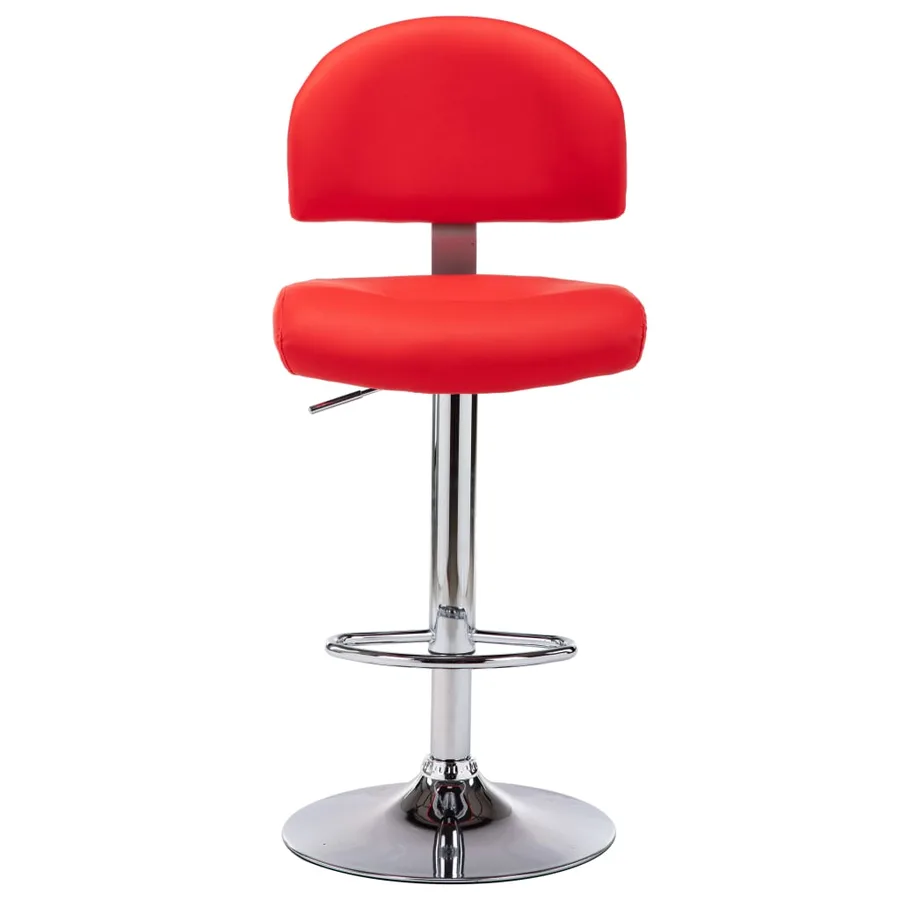 Tabouret de bar Rouge Similicuir - 2