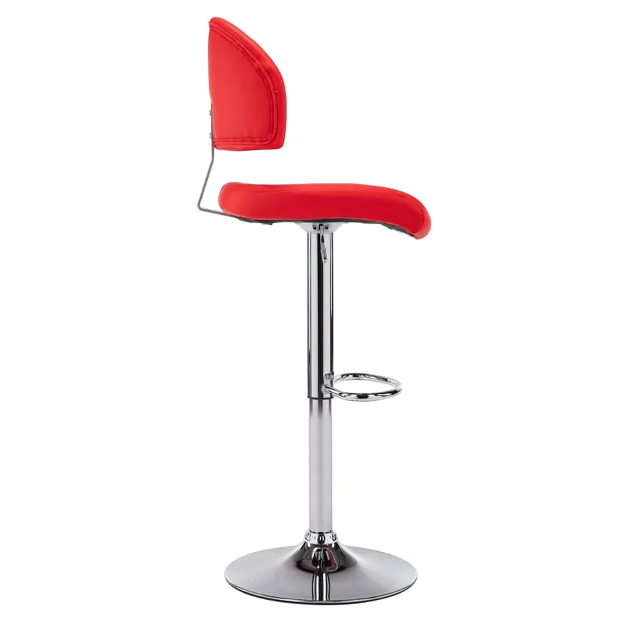 Tabouret de bar Rouge Similicuir - 4
