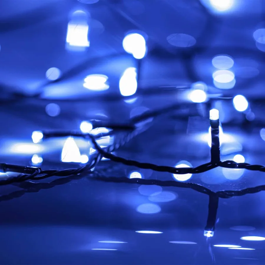 Guirlande LED avec 2000 LED Bleu 200 m PVC - 4