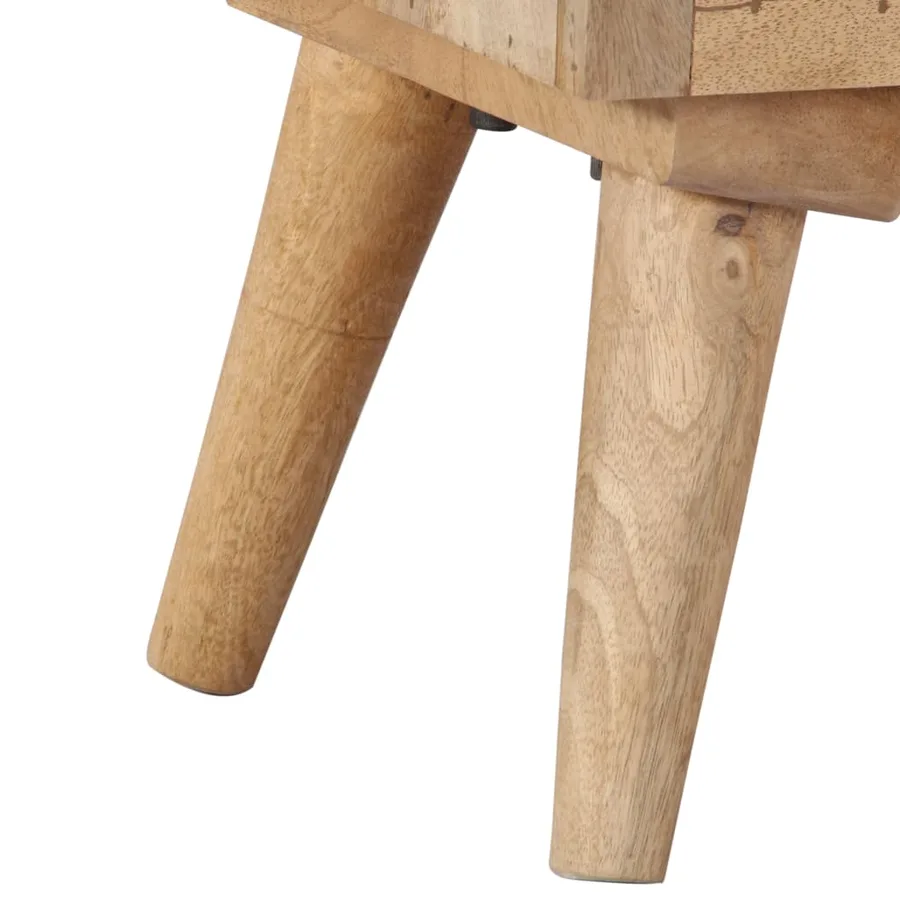 Buffet 100 x 30 x 75 cm Bois de manguier massif - 4