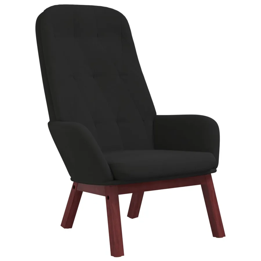 Chaise de relaxation Noir Velours - 2