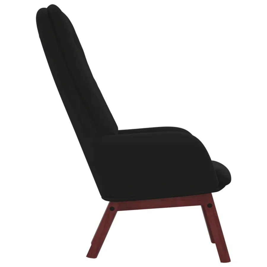 Chaise de relaxation Noir Velours - 4