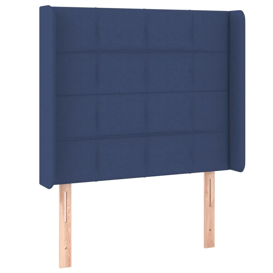 Sommier à lattes de lit matelas LED Bleu 80x200cm Tissu - 7