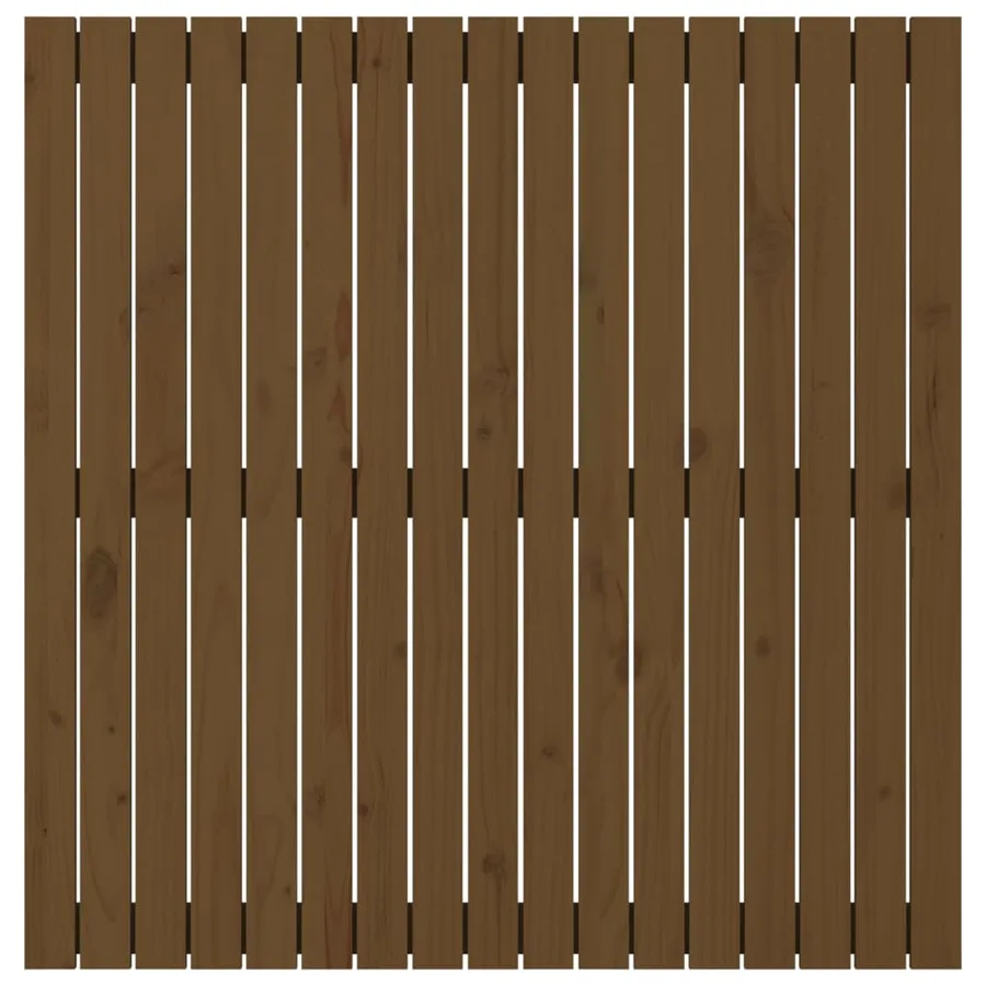 Tête de lit murale Marron miel 108x3x110 cm Bois massif de pin - 4