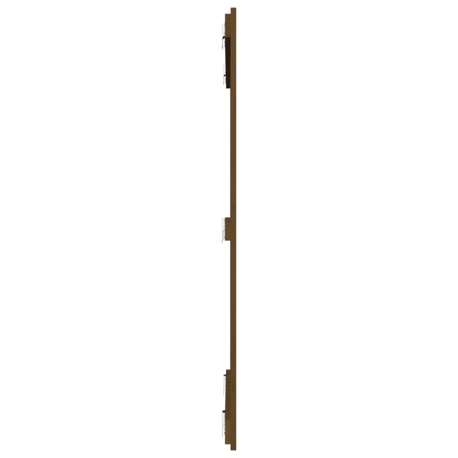 Tête de lit murale Marron miel 108x3x110 cm Bois massif de pin - 5