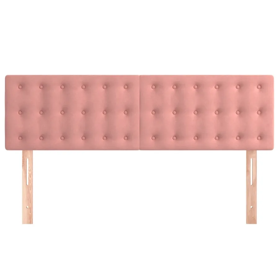 Têtes de lit Rose 144 x 5 x 78/88 cm Velours - 3