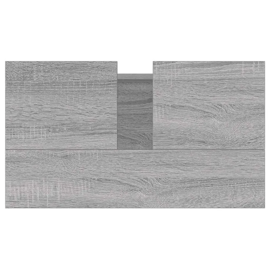 Armoire de bain sonoma gris 58x33x60 cm bois d'ingénierie - 8