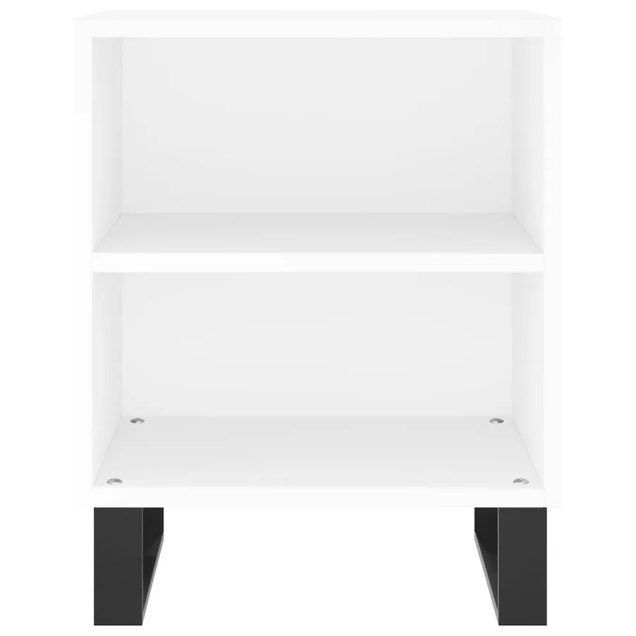 Tables de chevet 2 pcs blanc 40x30x50 cm bois d'ingénierie - 5
