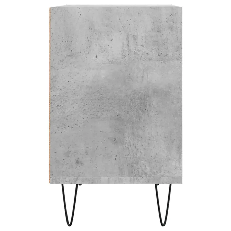 Meuble TV gris béton 69,5x30x50 cm bois d'ingénierie - 5
