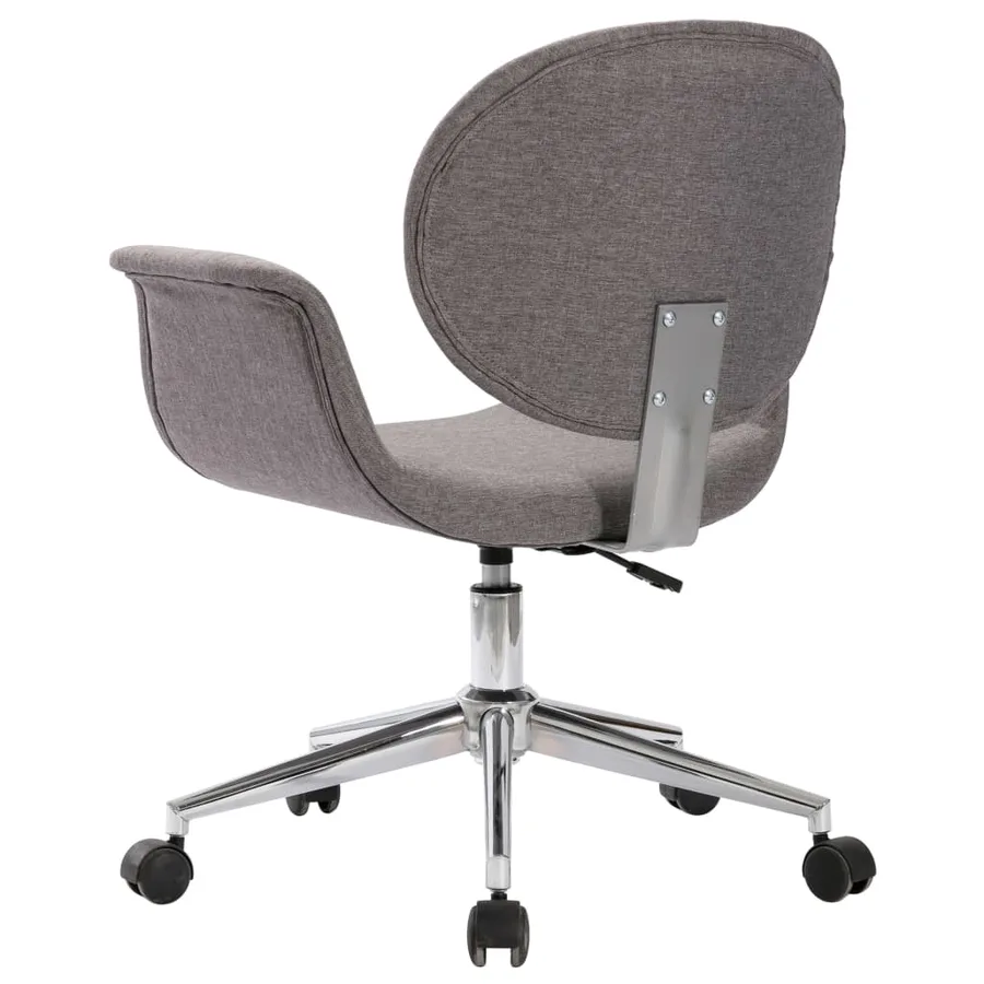 Chaises pivotantes à manger lot de 2 gris tissu - 5
