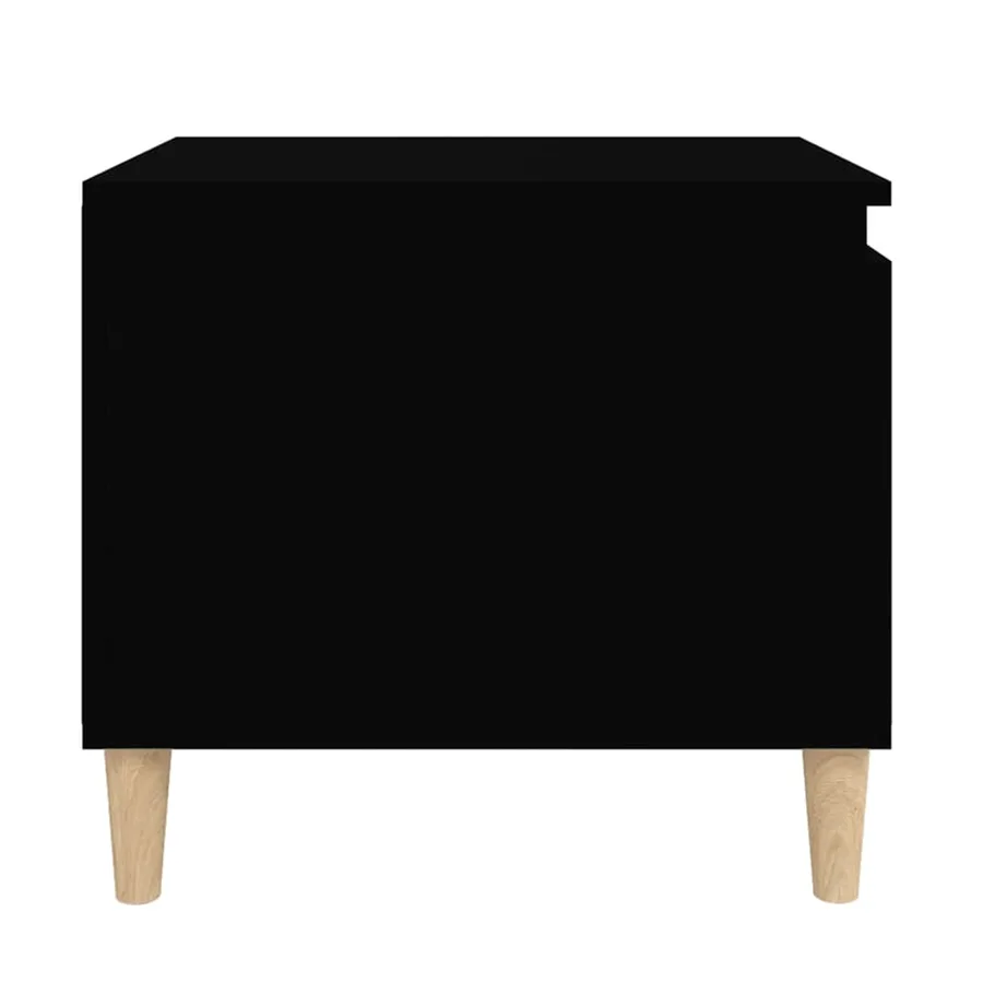 Table basse Noir 100x50x45 cm Bois d'ingénierie - 7
