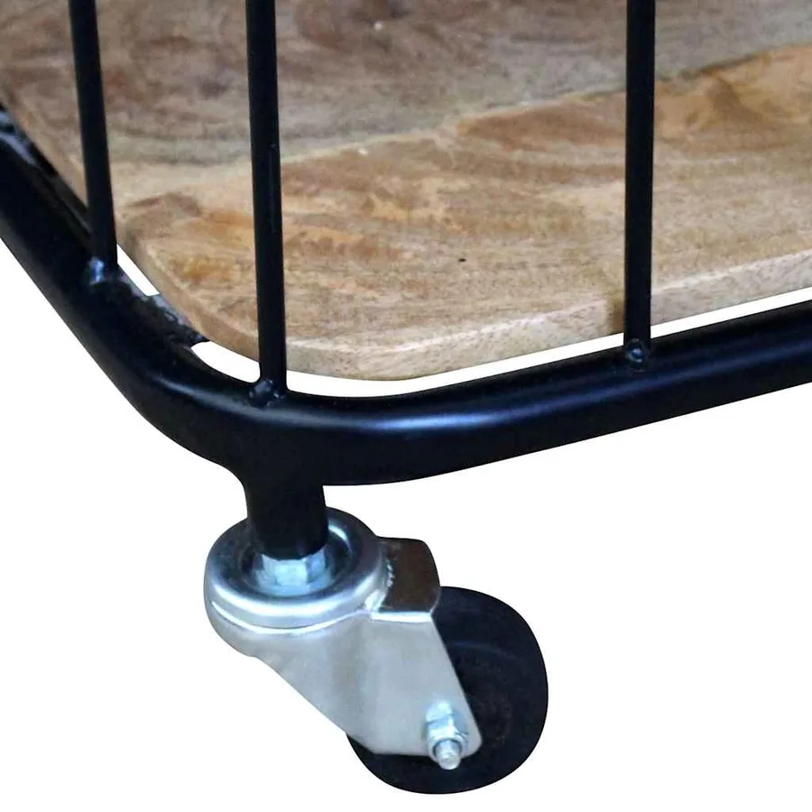 Meuble TV 100x40x45 cm Bois de manguier massif - 8