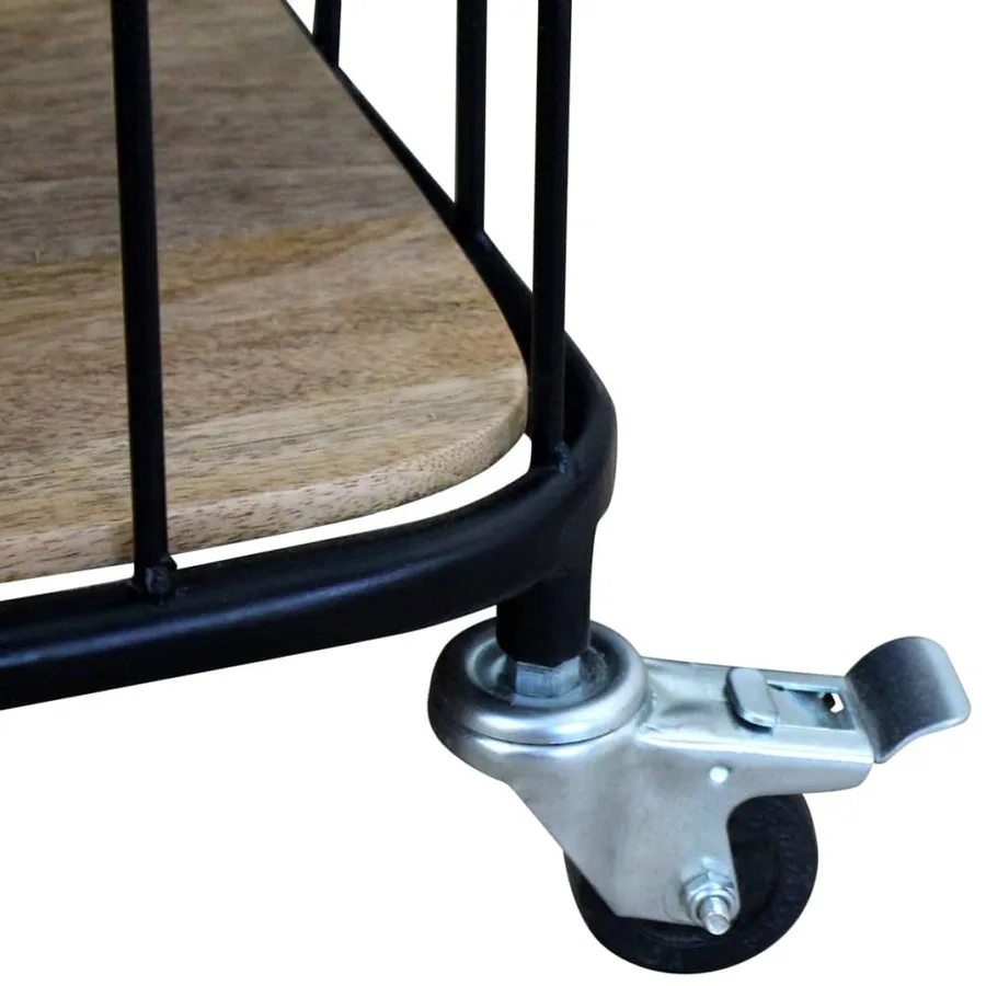 Meuble TV 100x40x45 cm Bois de manguier massif - 9