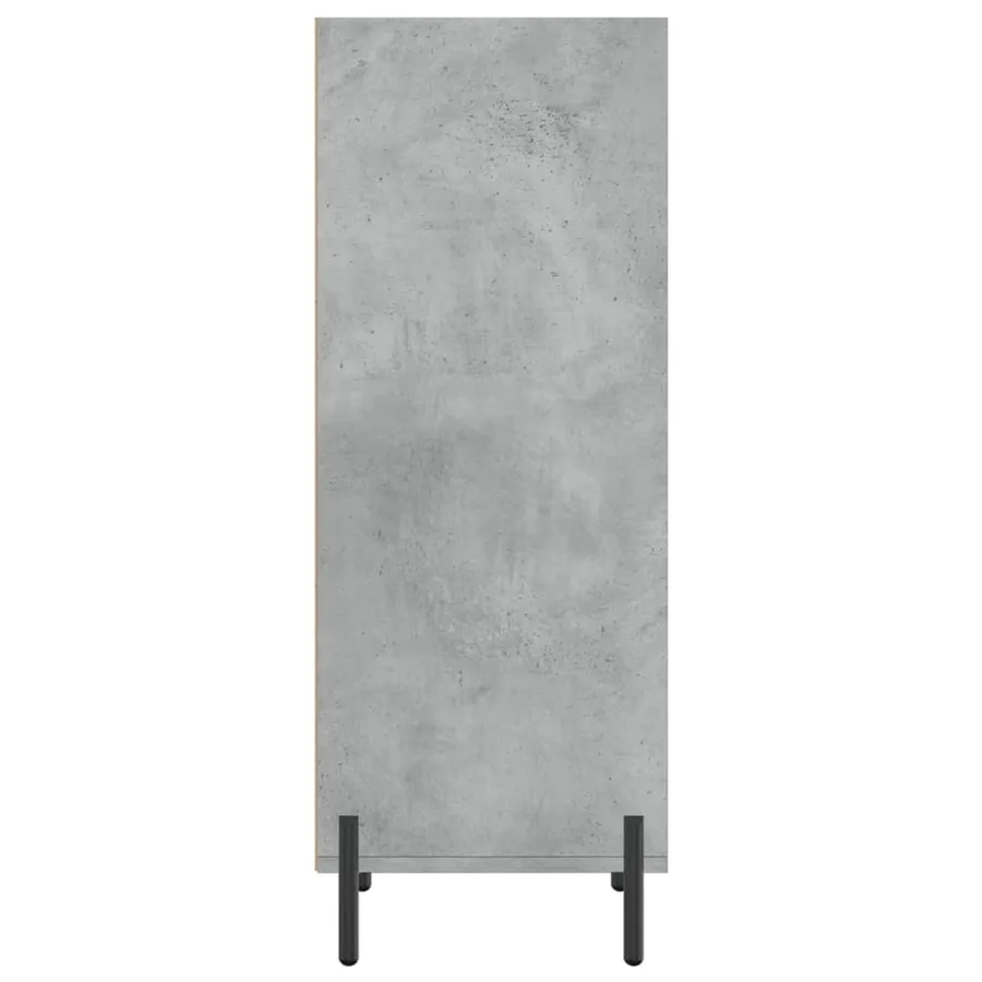 Buffet gris béton 34,5x32,5x90 cm bois d'ingénierie - 5