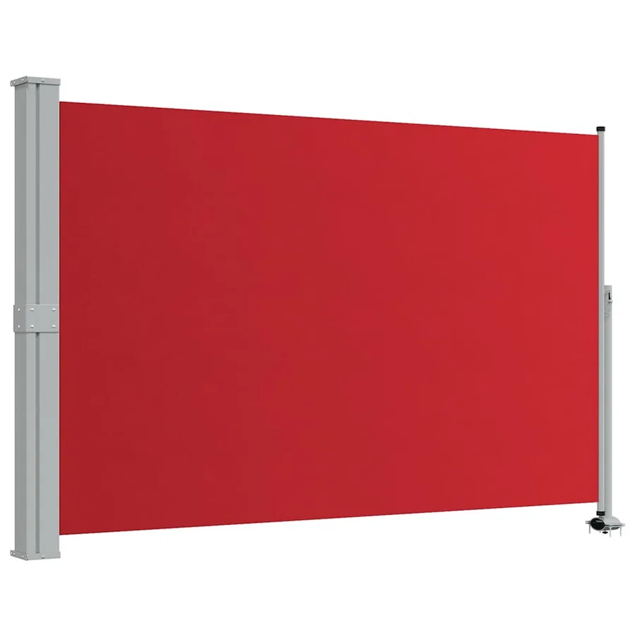Auvent latéral rétractable de patio 160x300 cm Rouge - 2