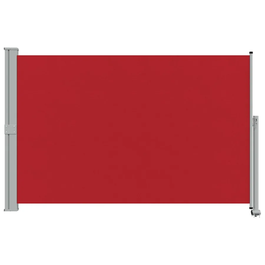 Auvent latéral rétractable de patio 160x300 cm Rouge - 4