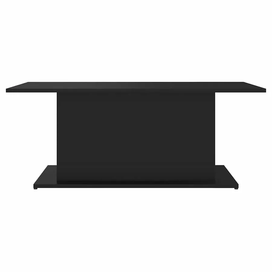 Table basse noir 102x55,5x40 cm bois d'ingénierie - 4
