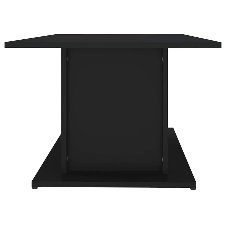 Table basse noir 102x55,5x40 cm bois d'ingénierie - 5