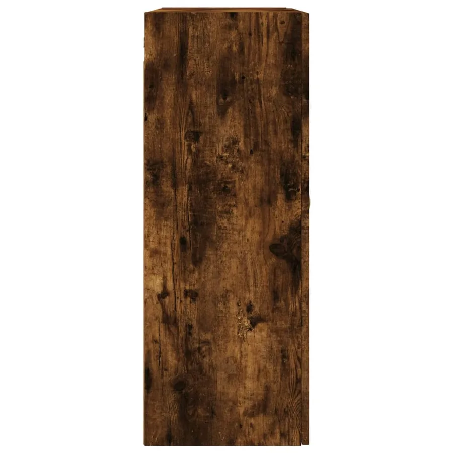 Armoire murale chêne fumé 69,5x34x90 cm - 8