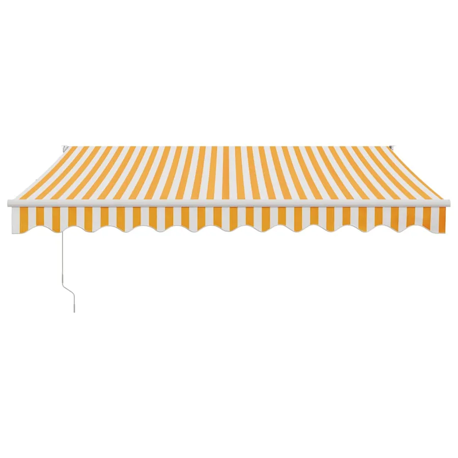 Auvent rétractable automatique jaune et blanc 3x2,5 m - 3