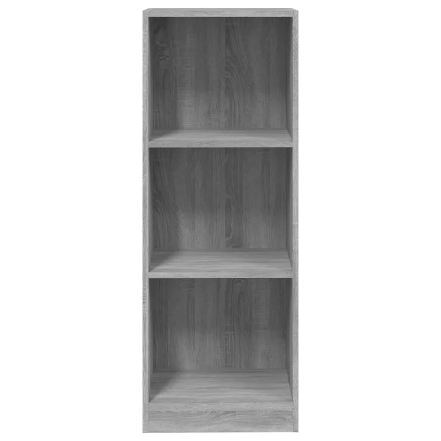 Bibliothèque 3 niveaux Sonoma gris 40x24x109 cm - 5