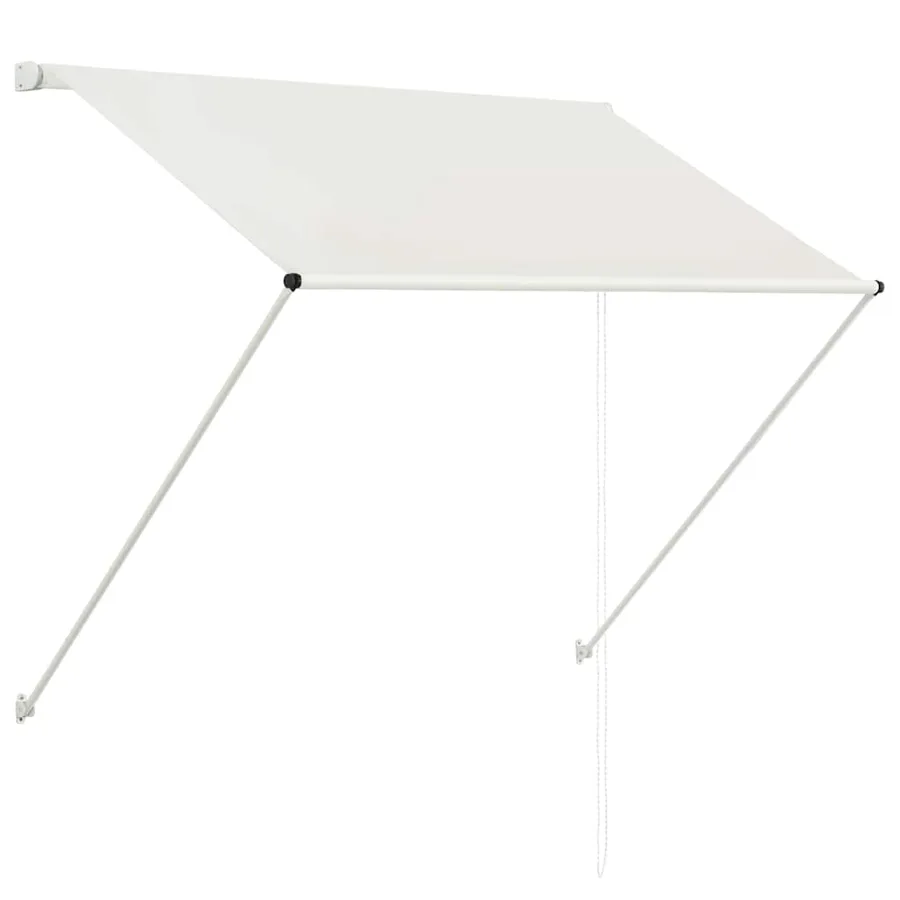 Auvent rétractable 100x150 cm Crème - 2