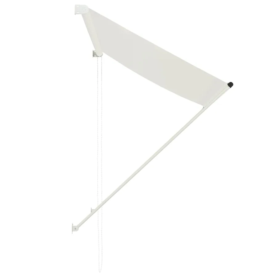 Auvent rétractable 100x150 cm Crème - 4