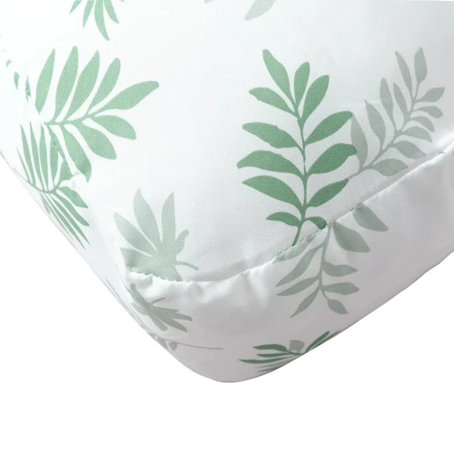 Coussin de palette motif de feuilles 50x40x12 cm tissu - 7