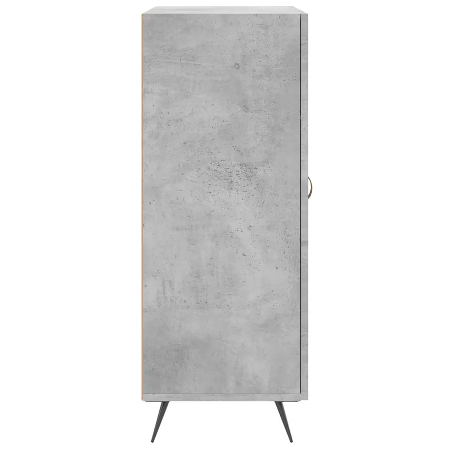 Buffet gris béton 69,5x34x90 cm bois d'ingénierie - 7