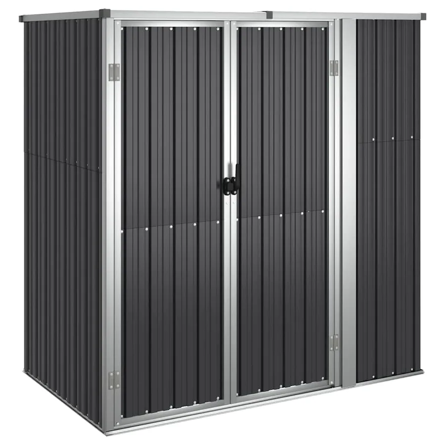 Abri à outils de jardin anthracite 161x89x161cm Métal galvanisé - 2