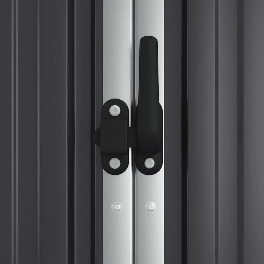 Abri à outils de jardin anthracite 161x89x161cm Métal galvanisé - 6