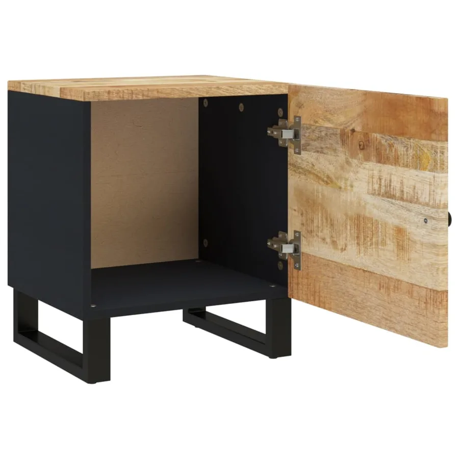 Tables de chevet 2 pcs 40x33x46 cm Bois de manguier solide - 10
