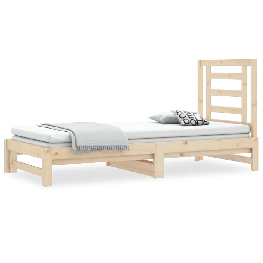 Lit coulissant sans matelas 2x(90x200) cm - 2