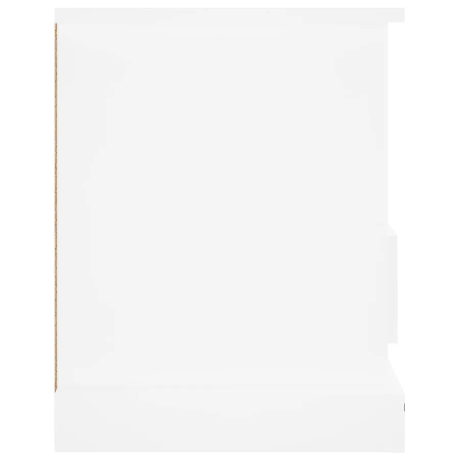 Meuble TV blanc 93x35,5x45 cm bois d'ingénierie - 7