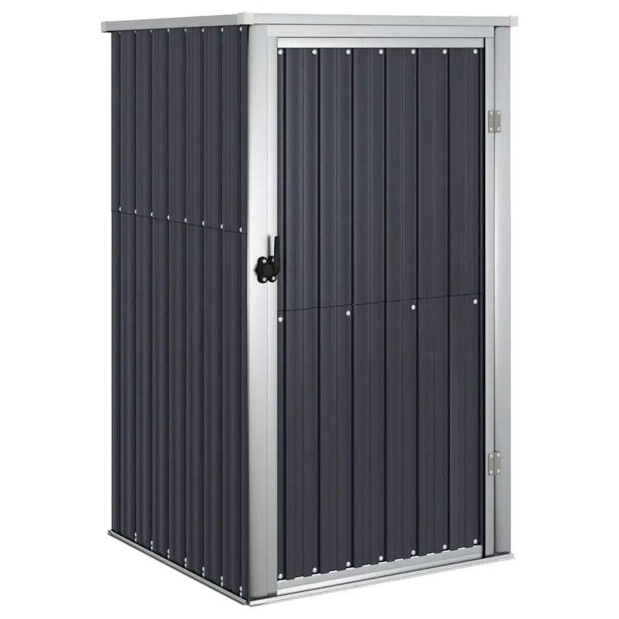Abri à outils de jardin anthracite 88x89x161 cm acier galvanisé - 2