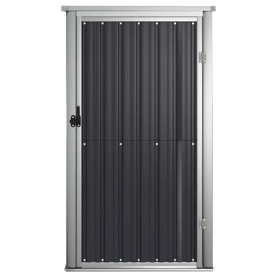 Abri à outils de jardin anthracite 88x89x161 cm acier galvanisé - 5