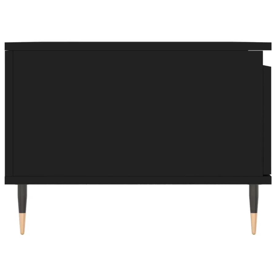 Table basse Noir 90x50x36,5 cm Bois d'ingénierie - 7
