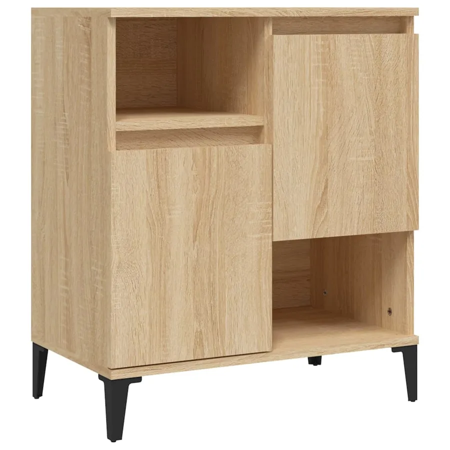 Buffets 2 pcs chêne sonoma 60x35x70 cm bois d'ingénierie - 5