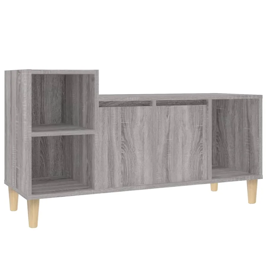 Meuble TV Sonoma gris 100x35x55 cm Bois d'ingénierie - 2