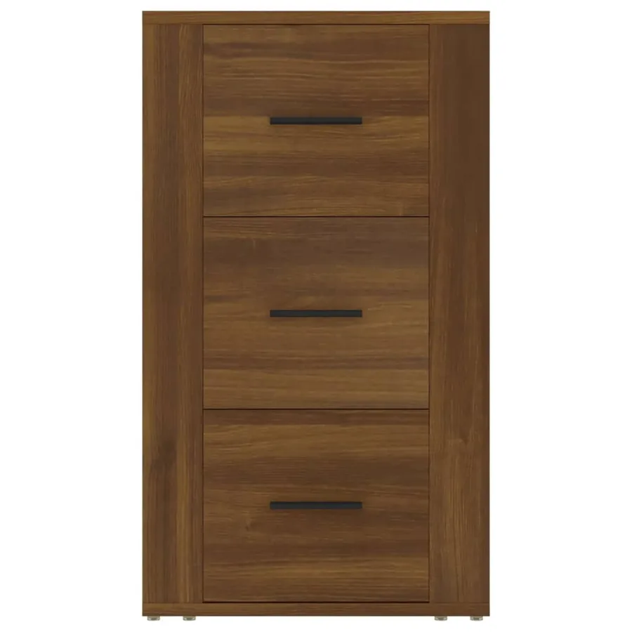 Buffet Chêne marron 40x33x70 cm Bois d'ingénierie - 3