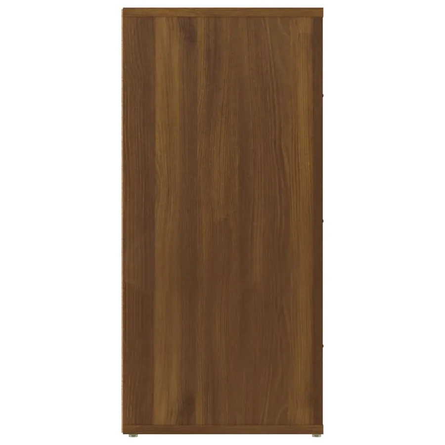 Buffet Chêne marron 40x33x70 cm Bois d'ingénierie - 5