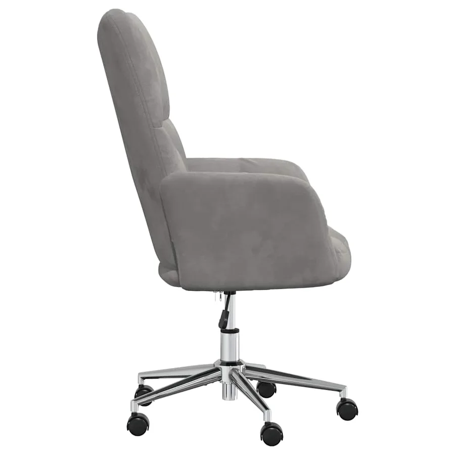 Chaise de relaxation Gris clair Velours - 4